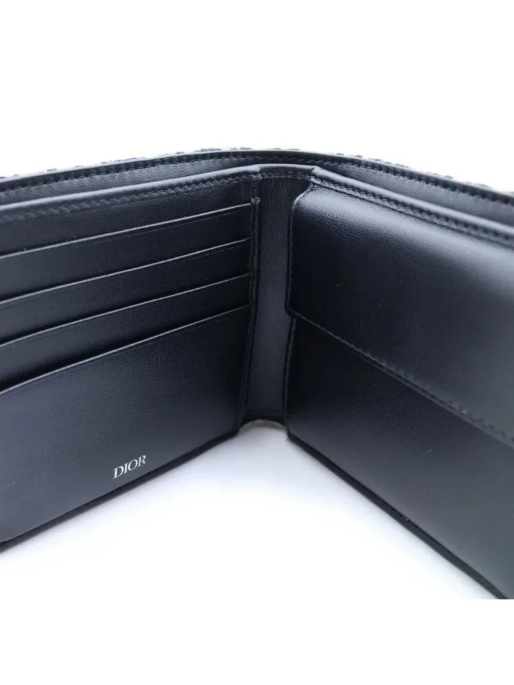 Dior Monsieur Vertical Wallet Oblique Jacquard Beige